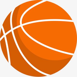 卡通篮球免抠手绘/卡通卡通元素