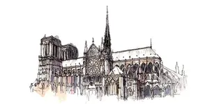 精美手绘名胜古迹建筑高清图片高清