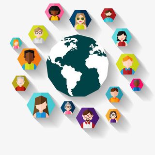 社交网络人脉圈图片免抠