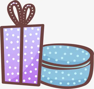 手绘礼盒免抠