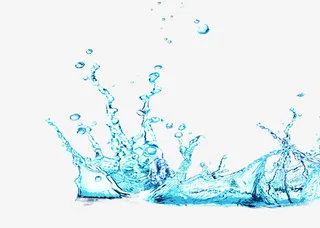 蓝色纯净水光设计免抠