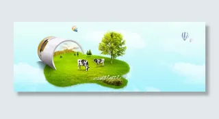 食品婴儿奶粉促销banner高清