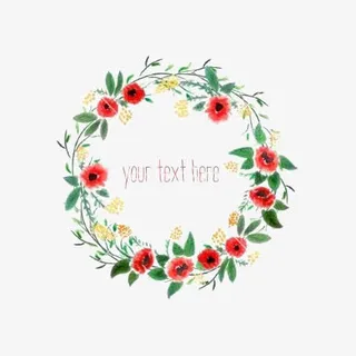 水彩花朵装饰免抠