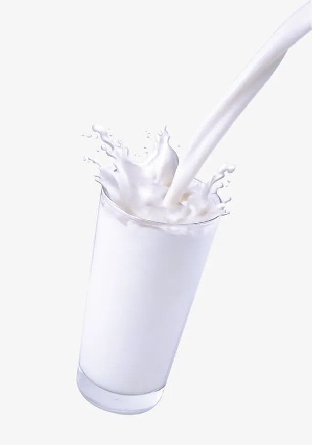 创意往杯子中倒牛奶免抠