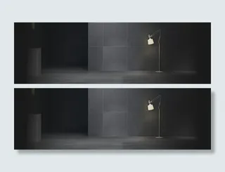 简约街灯背景banner高清