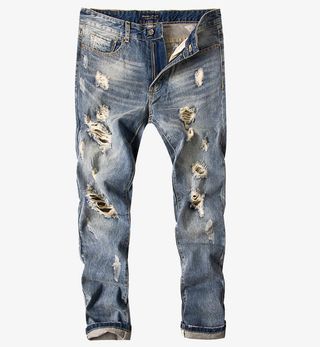 破洞牛仔裤免抠