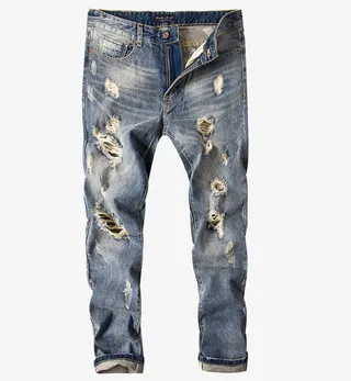 破洞牛仔裤免抠