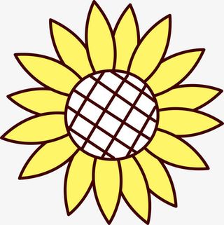 卡通太阳花向日葵免抠