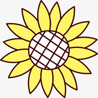 卡通太阳花向日葵免抠