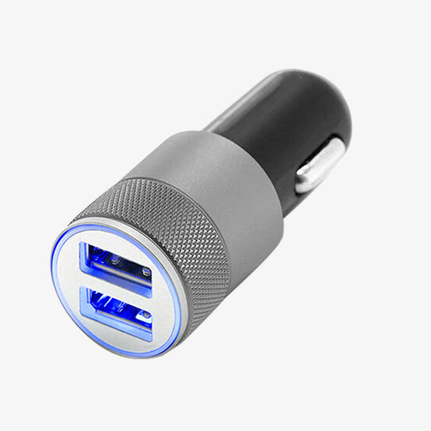 铝合金车载车充免抠