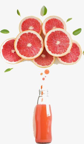 西柚水果汁免抠