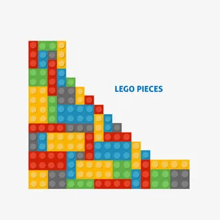彩色乐高积木背景