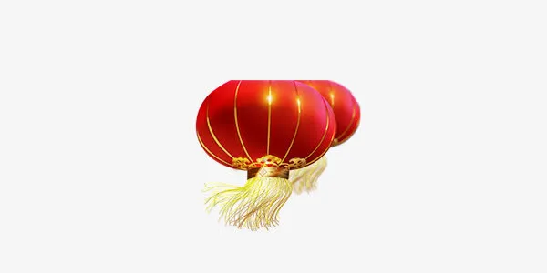喜庆中国风大红灯笼免抠