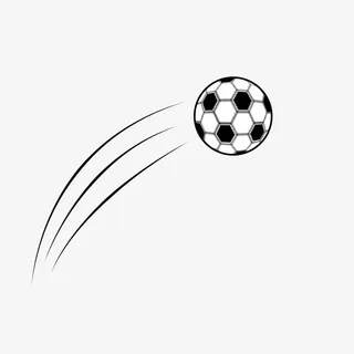 足球弧线球免抠