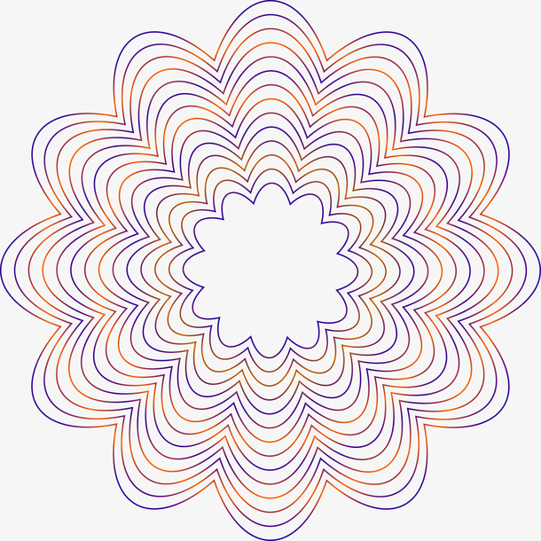 螺旋花纹纹理素材图免抠