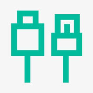 手绘创意合成数据线充电头小图标免抠