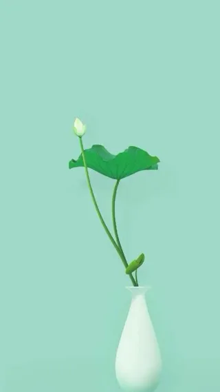 蓝色莲花廉洁H5背景高清