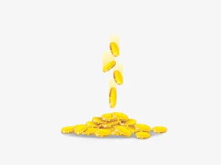 金钱漂浮金币素材免抠