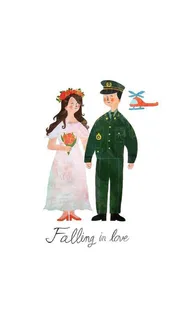 卡通人物H5背景高清