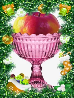 圣诞平安果免抠