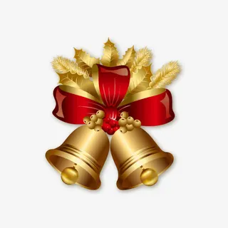 矢量圣诞铃铛免抠