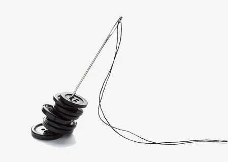 黑扣与针高清免扣素材免抠