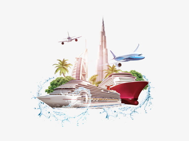 迪拜旅游建筑免抠