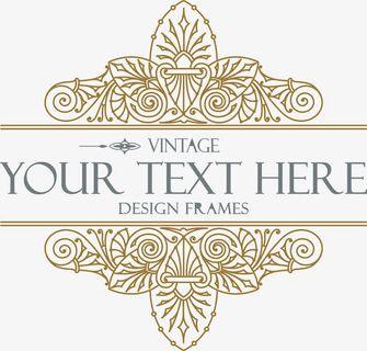 欧式花纹设计免抠