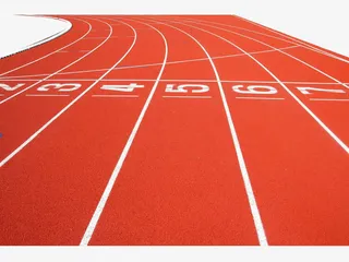 纵向数字操场跑道素材免抠