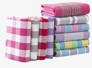 单人老粗布床单素材免抠