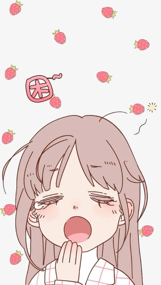 小女孩困了免抠