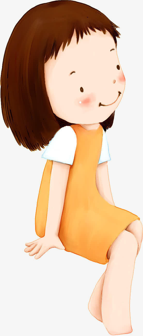 可爱儿童女孩免抠