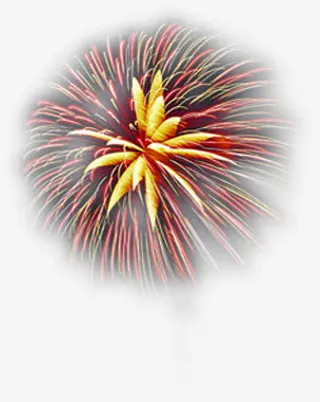 盛大开业，烟花绽放免抠