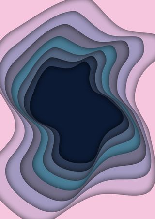 剪纸夏日风格背景免抠