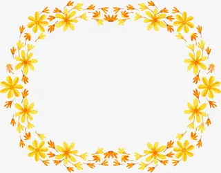 清新碎花花环免抠