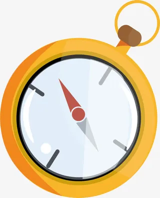 金色指南针矢量免抠