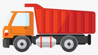 大型装载柴油卡车免抠