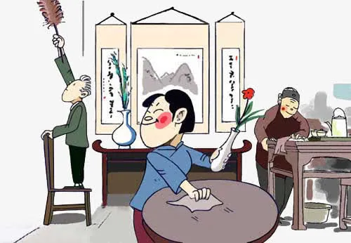 全家总动员扫尘日免抠