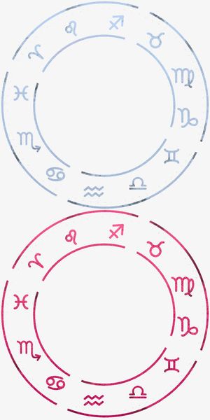 星座圆盘蓝色免抠