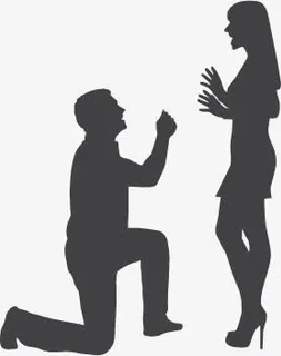 婚礼情人节卡通人物免抠