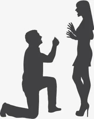 婚礼情人节卡通人物免抠