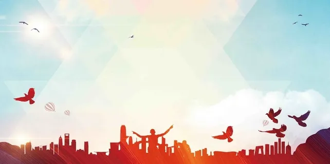 春季招聘海报背景模板高清