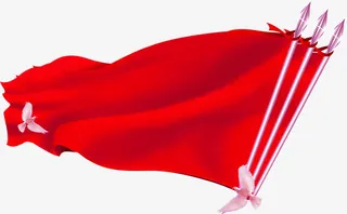 红绸白鸽党建免抠