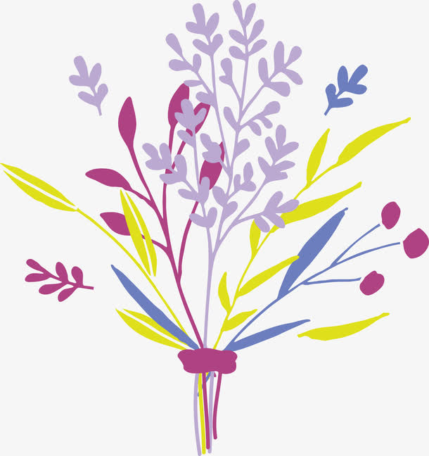 手绘花束免抠