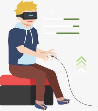 智能手柄游戏机免抠