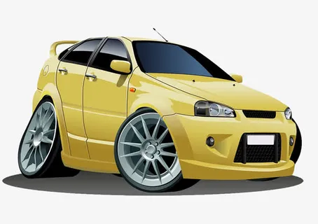 卡通汽车免抠