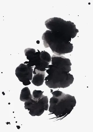 水墨元素素材水墨风格素材  中免抠