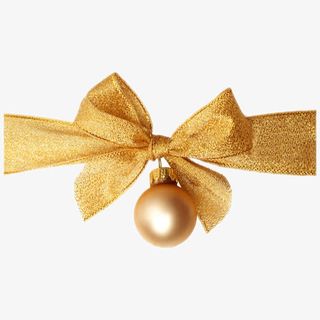 金色珍珠蝴蝶结免抠