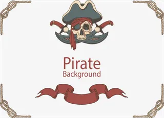 手绘麻绳装饰框免抠