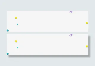 不规则几何体漂浮装饰免抠